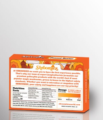 Shroomiez Peanut Butter Milk Chocolate Bar
